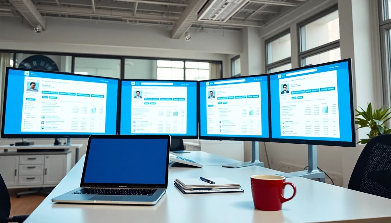 Optimize lead generation with linkedin lead scraping software in a professional office.