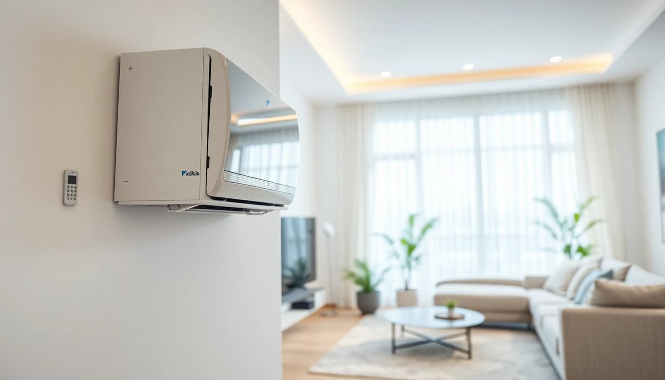Experience the efficiency of a daikin mini split ac in a beautifully designed living space.