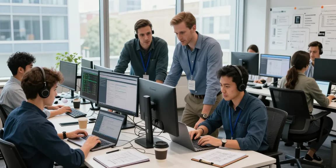 IT support for small business London team collaborating with clients in a modern office
