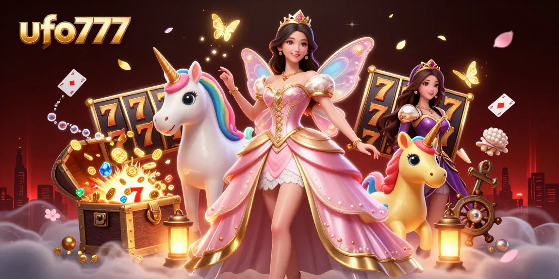 Experience thrilling wins with ufo777, featuring stunning characters and vibrant casino elements.