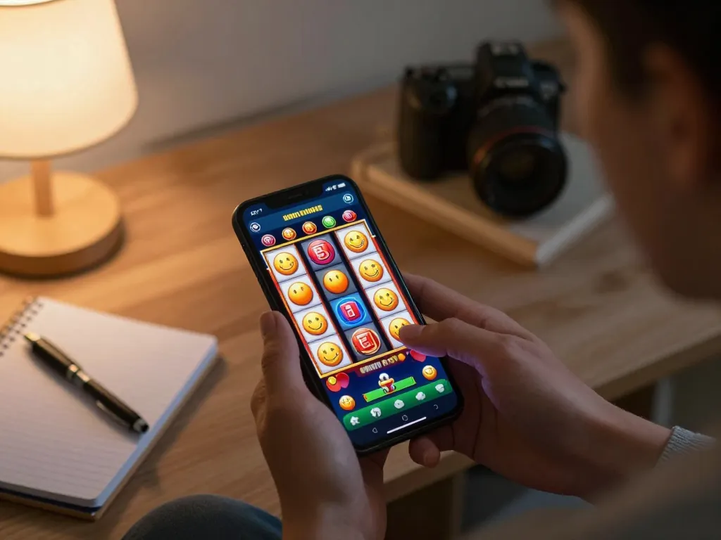 Playing slot games on a mobile app with mdg188 brings exciting chances for big wins.