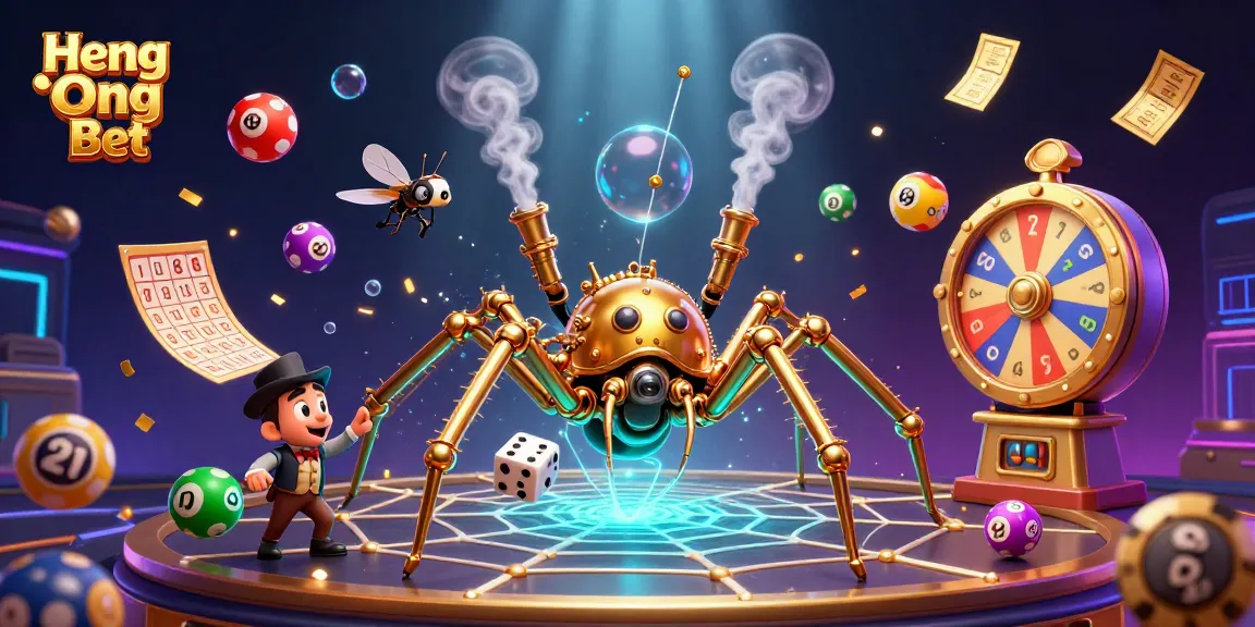 Engage in exciting gameplay at Heng Ong Bet with a detailed steampunk-themed casino scene