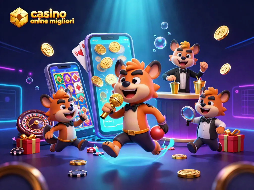 Le migliori esperienze nei casino online migliori con animali che giocano e ballano in un attraente locale.