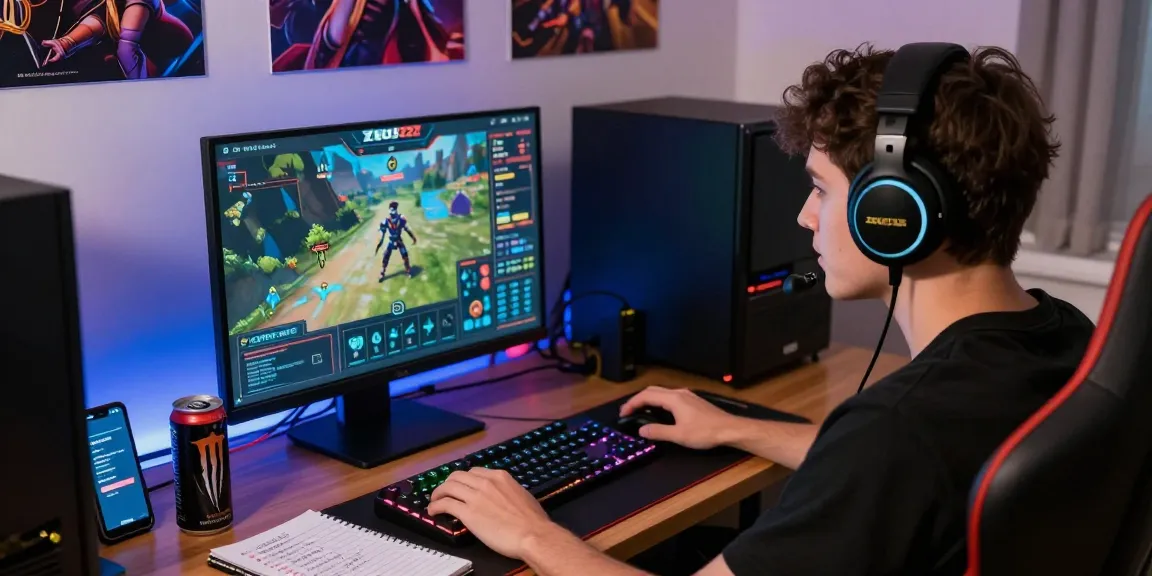 Immersive gambling scene with ZEUS222 gaming interface and player focused