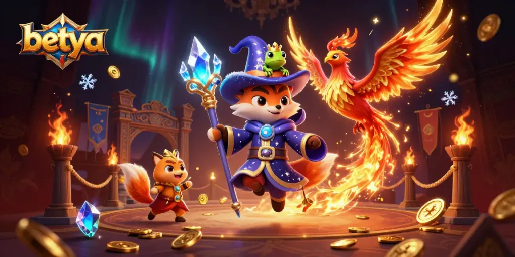 Join the excitement at Betya, where mystical characters bring the thrill of casino games alive.