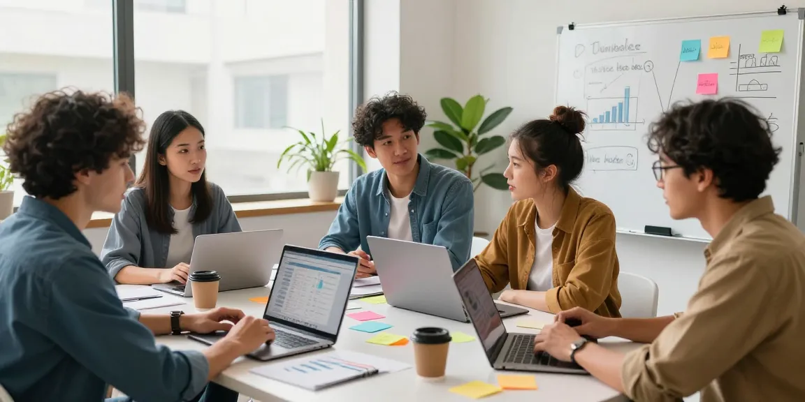 Collaborative startup team at https://www.startsomethingpc.com brainstorming ideas for business growth.