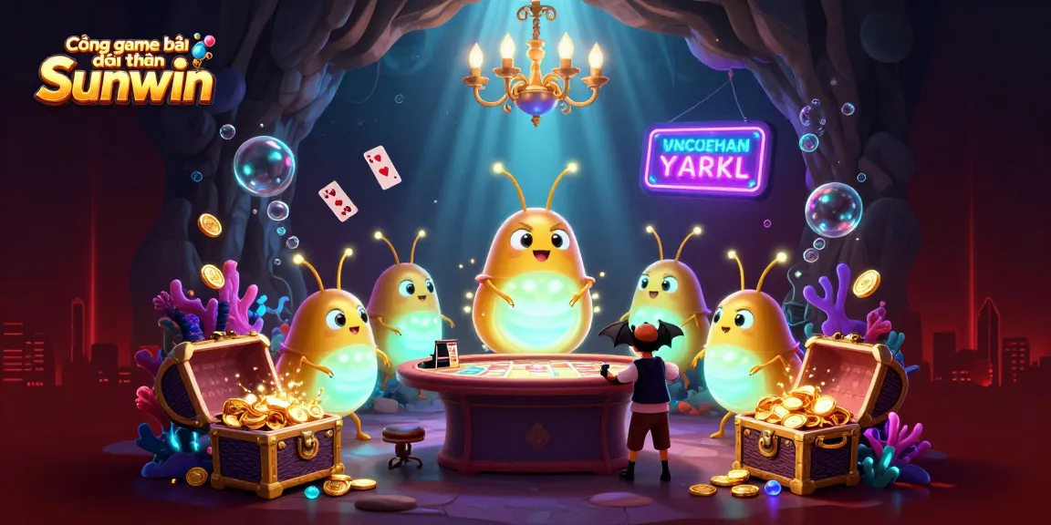 Cổng game bài đổi thưởng Sunwin illuminates players' experience with vibrant casino glowworms and thrilling games