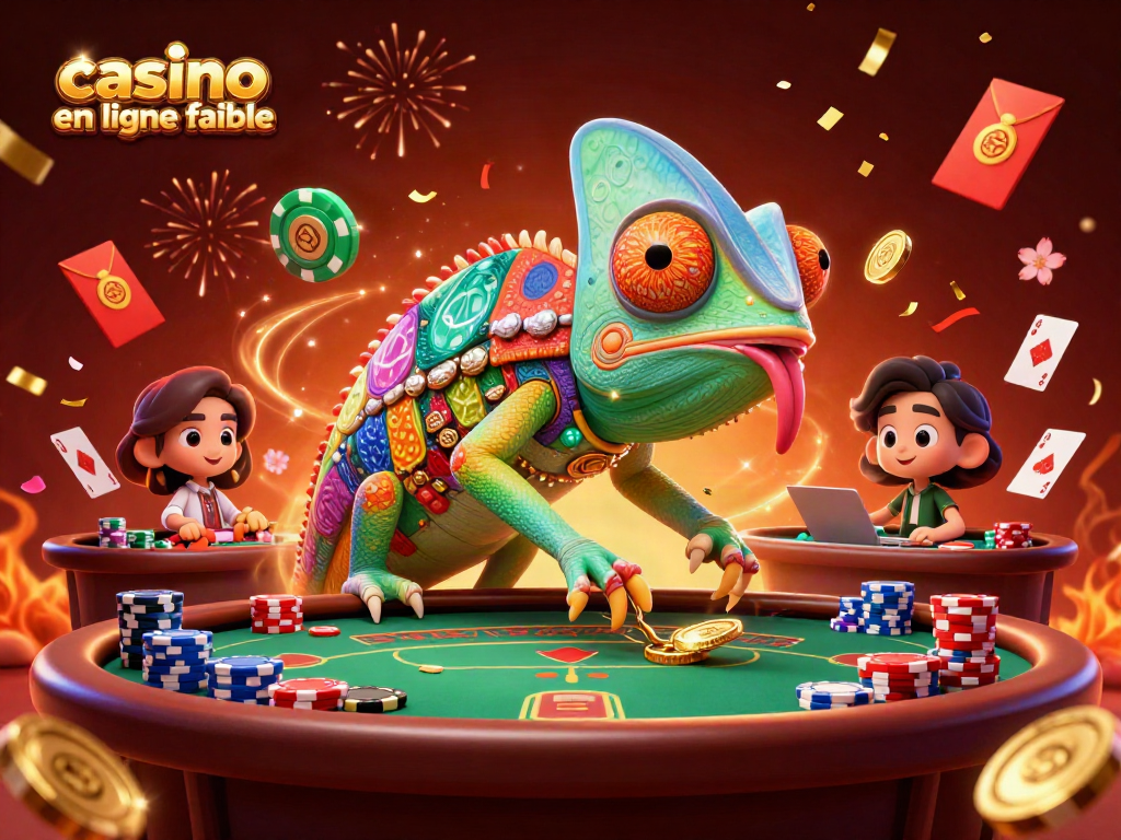 Profitez du monde des jeux d'argent avec ce chameleon propriétaire d'un casino en ligne fiable.