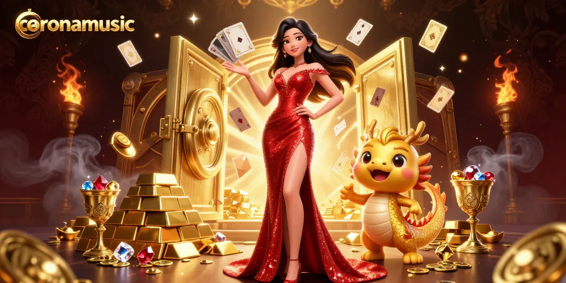 Experience exciting moments at coronamusic with floating playing cards and a glamorous host.