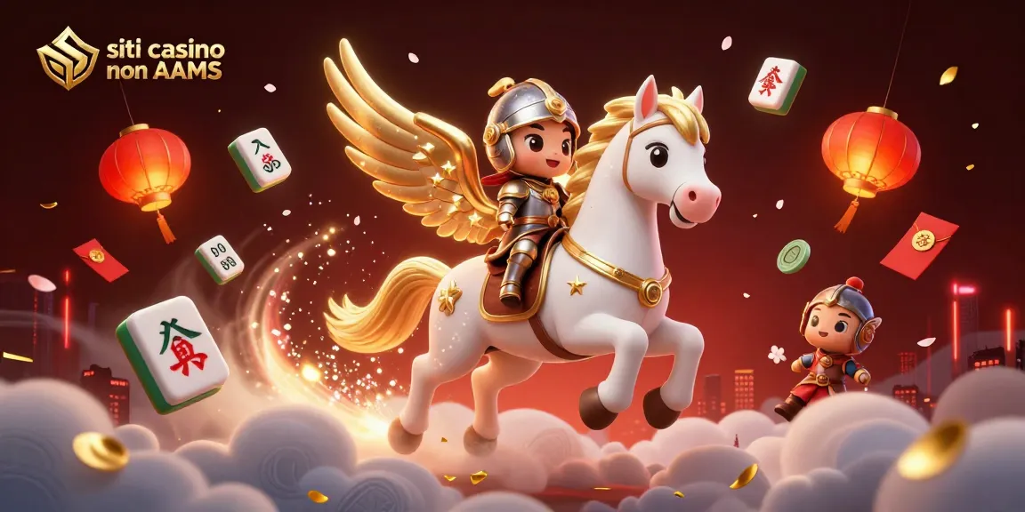 Partecipa a un'emozionante esperienza di gioco sui siti casino non AAMS con un'illustrazione vibrante di un casinò 3D.
