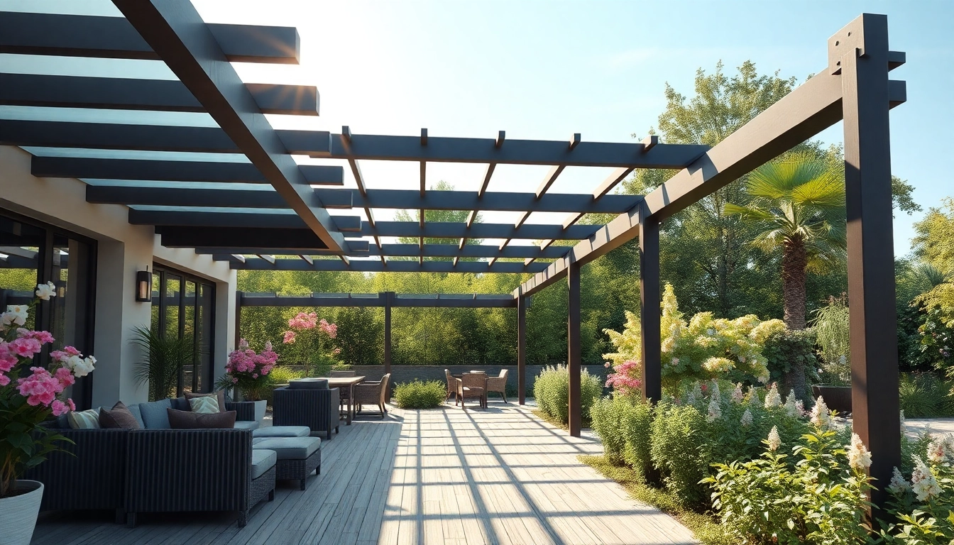 Gestalten Sie Ihre Terrassenueberdachung Ungarn mit eleganten Pergolen und idyllischen Gaerten.