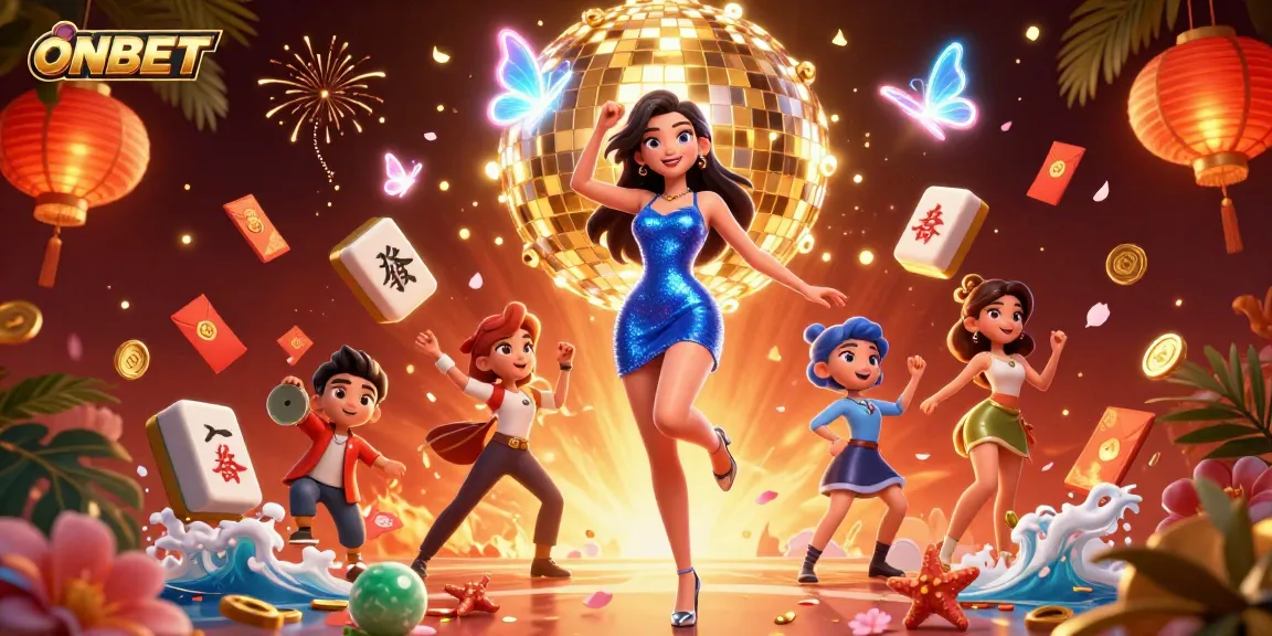 Engage in thrilling gaming at ONBET with vibrant casino visuals featuring stunning 3D characters.