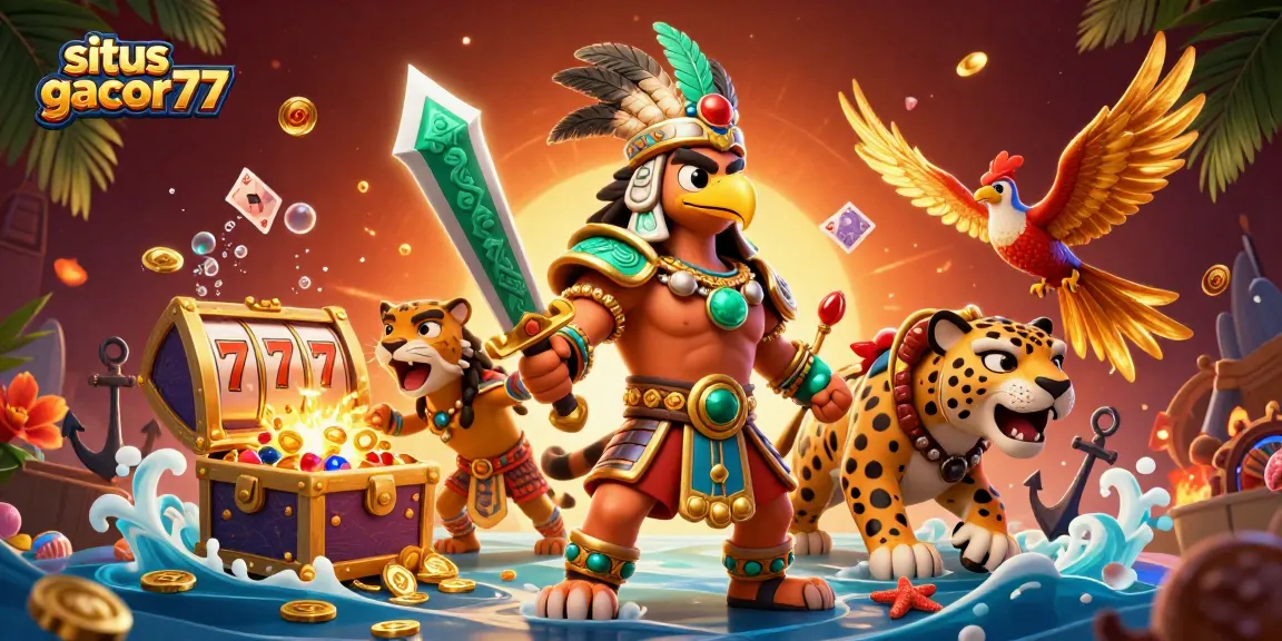 Menangkan di situs gacor77 dengan petualangan kasino berwarna-warni dan simbol slot yang menggemparkan.