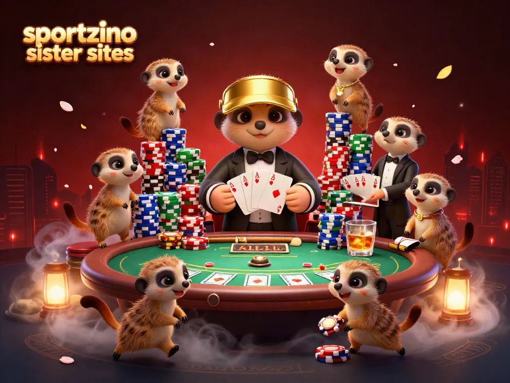 Experience winning strategies at sportzino sister sites with vibrant casino action from cartoon meerkats.