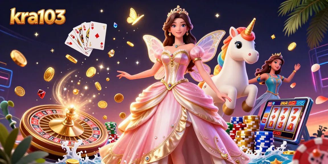 Play at kra103 for a chance to win with glamorous characters and vibrant casino elements.