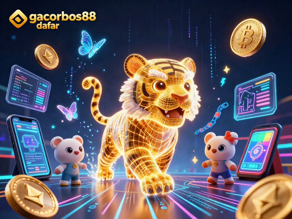 Play thrilling games with gacorbos88 daftar in a vibrant digital casino scene.