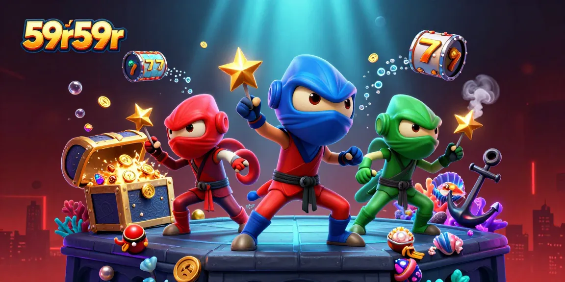 Engage in thrilling action at 59r59r with ninja chameleons performing Casino martial arts.