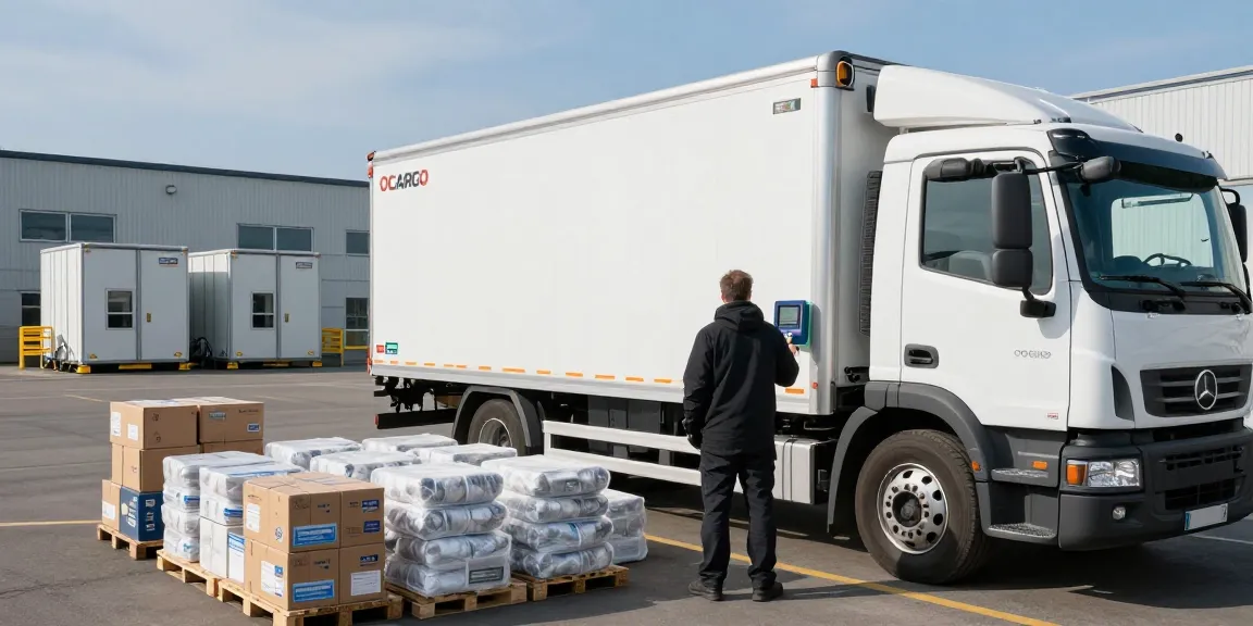 Tiefkühltransport in Dortmund mit OCARGO-Lastwagen und überwachten Temperaturen für sichere Lieferungen.