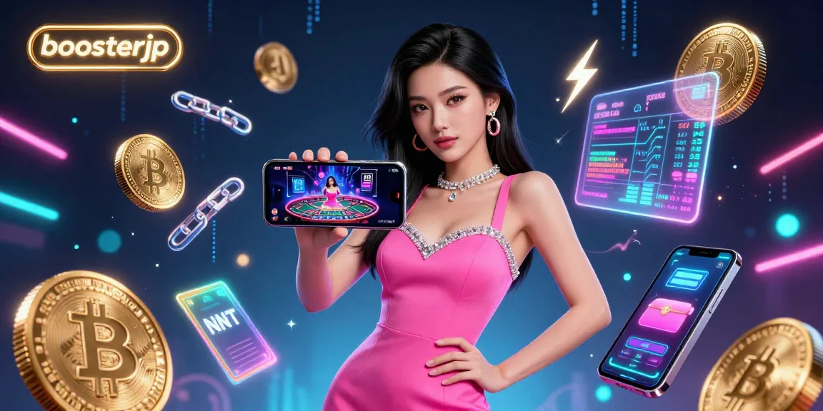 Engage with boosterjp in an immersive digital casino experience showcasing live dealer games and cryptocurrency.