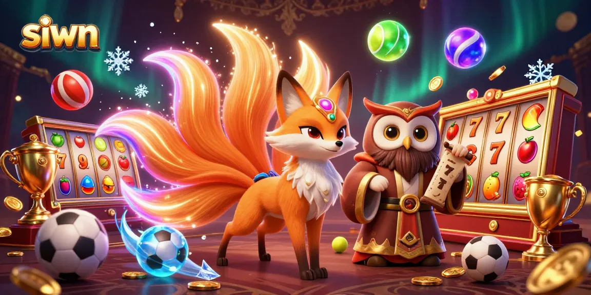 Experience vibrant jackpot fun with siwn from our 3D dining fox, enchanting owl, and games!