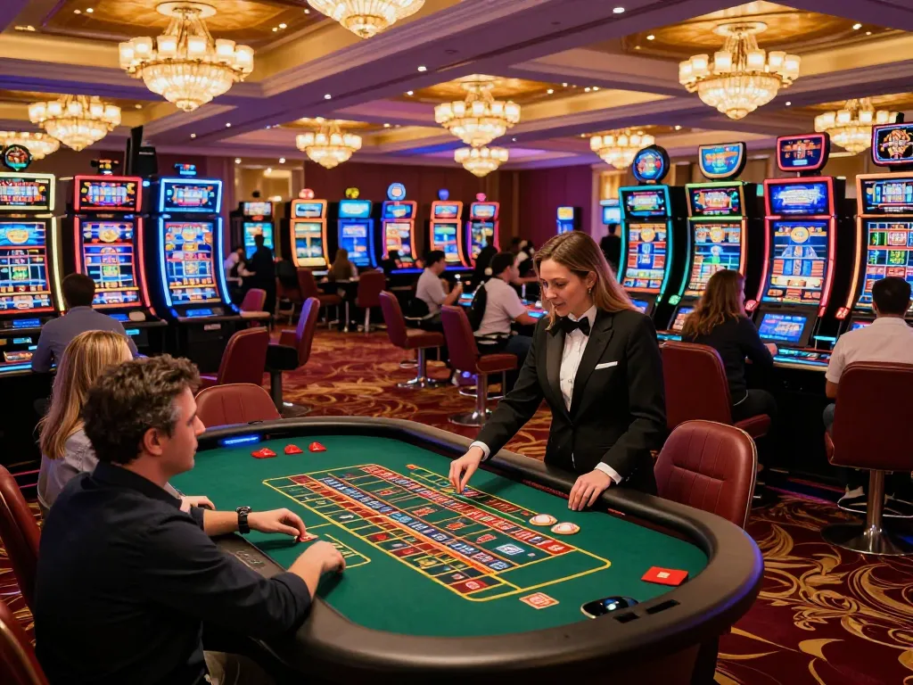 Engaging gameplay at kkwin casino with vibrant roulette table and players strategizing.