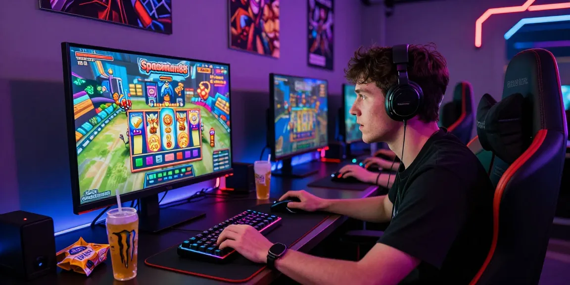 Exciting Spaceman88 gaming session with vibrant graphics and ambient lighting