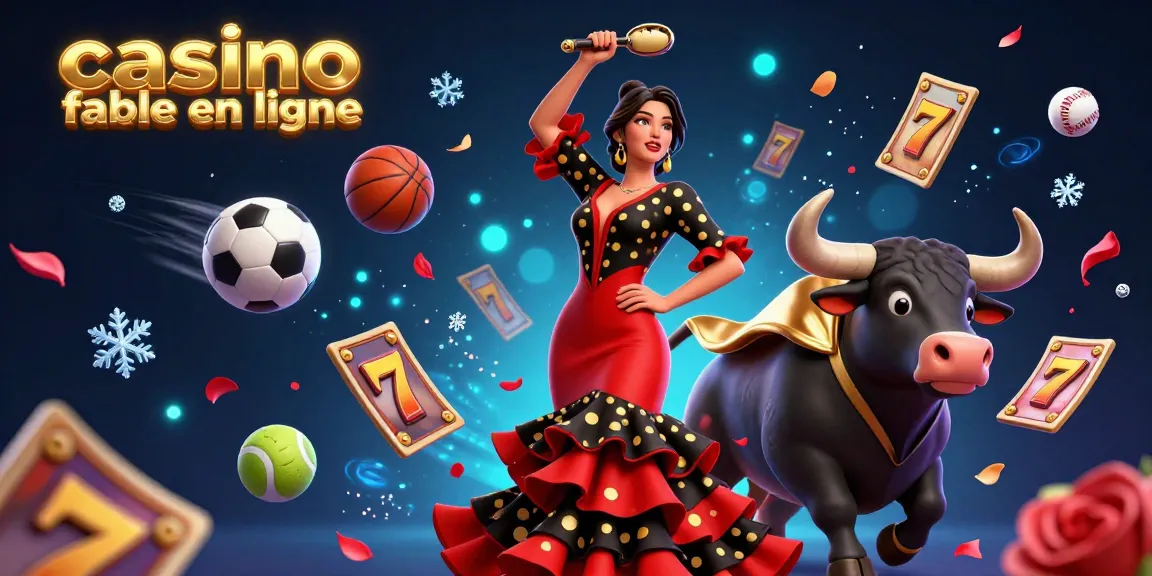 Découvrez l'excitation d'un casino fiable en ligne avec notre illustration 3D dynamique mettant en avant des éléments de jeu passionnants.