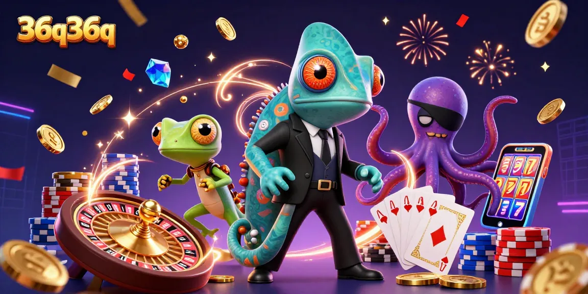 Aposte no emocionante universo do 36q36q em uma cena vibrante de cassino com moedas e pedras preciosas.
