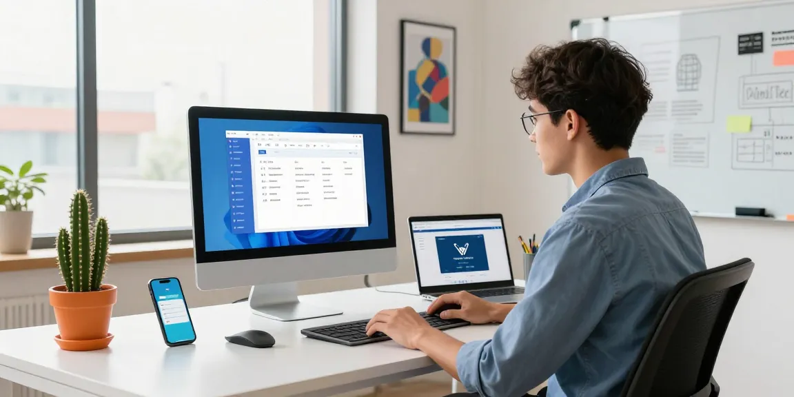 Download WPS Office interface showcased in a modern office workspace with vibrant lighting.