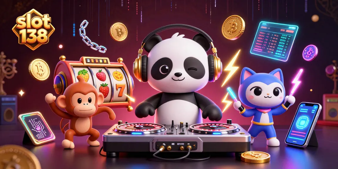 Experience thrilling wins with slot 138 in a vibrant 3D illustration of casino excitement.