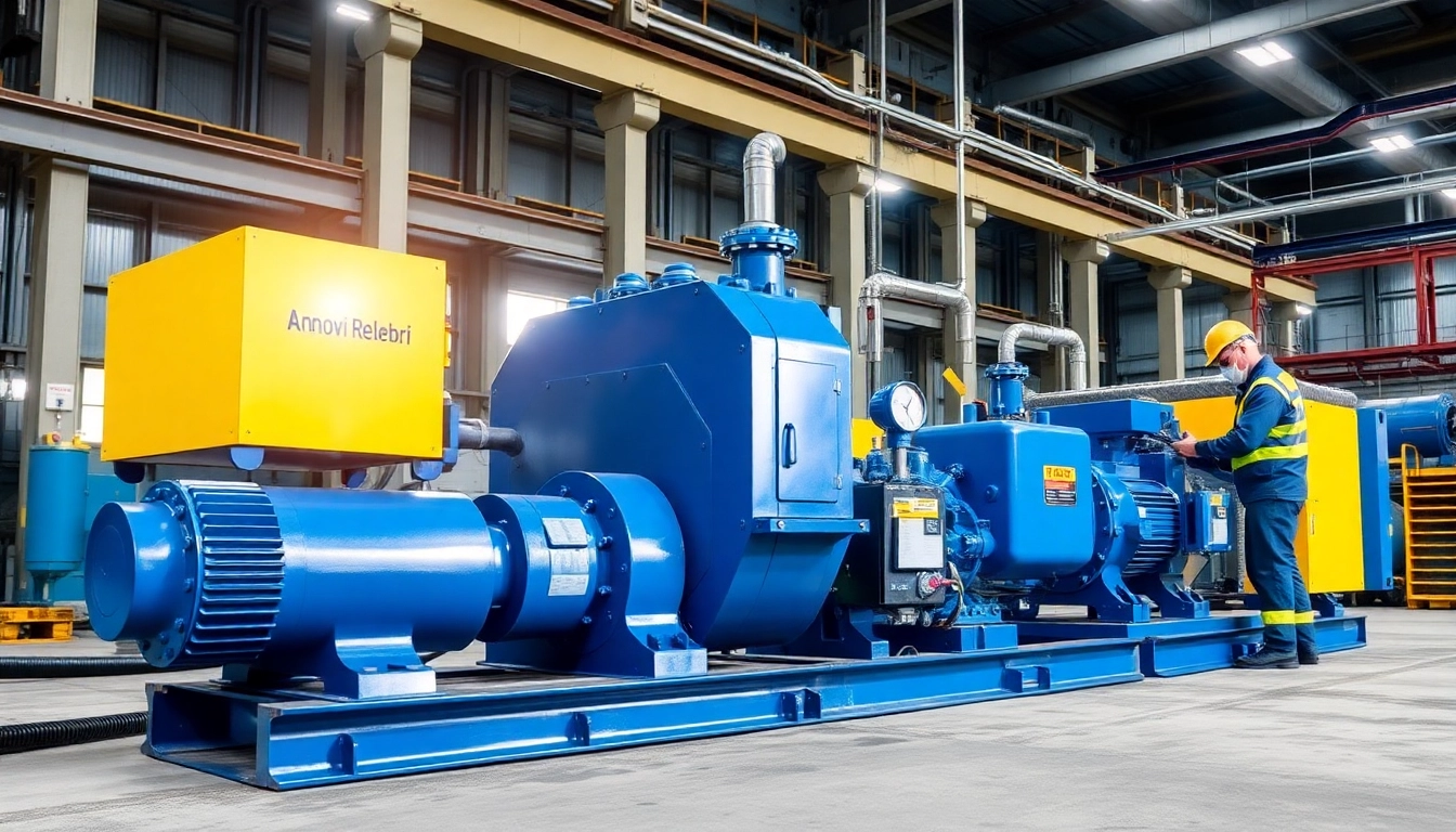 Annovi Reverberi pumps showcasing a high-pressure performance by a technician in an industrial environment.