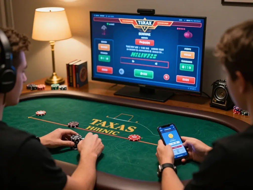 Engaging online gaming session using the sunwinapk app for poker strategy and gameplay.