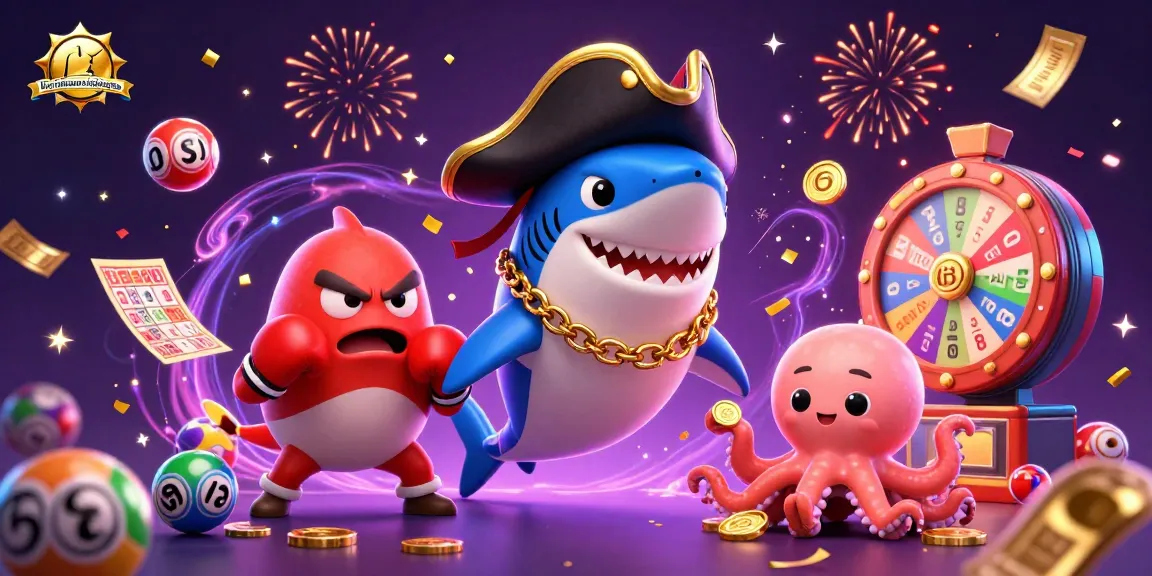 floridamovingboxes celebrates winners in a colorful lottery scene with animated characters and dynamic elements.
