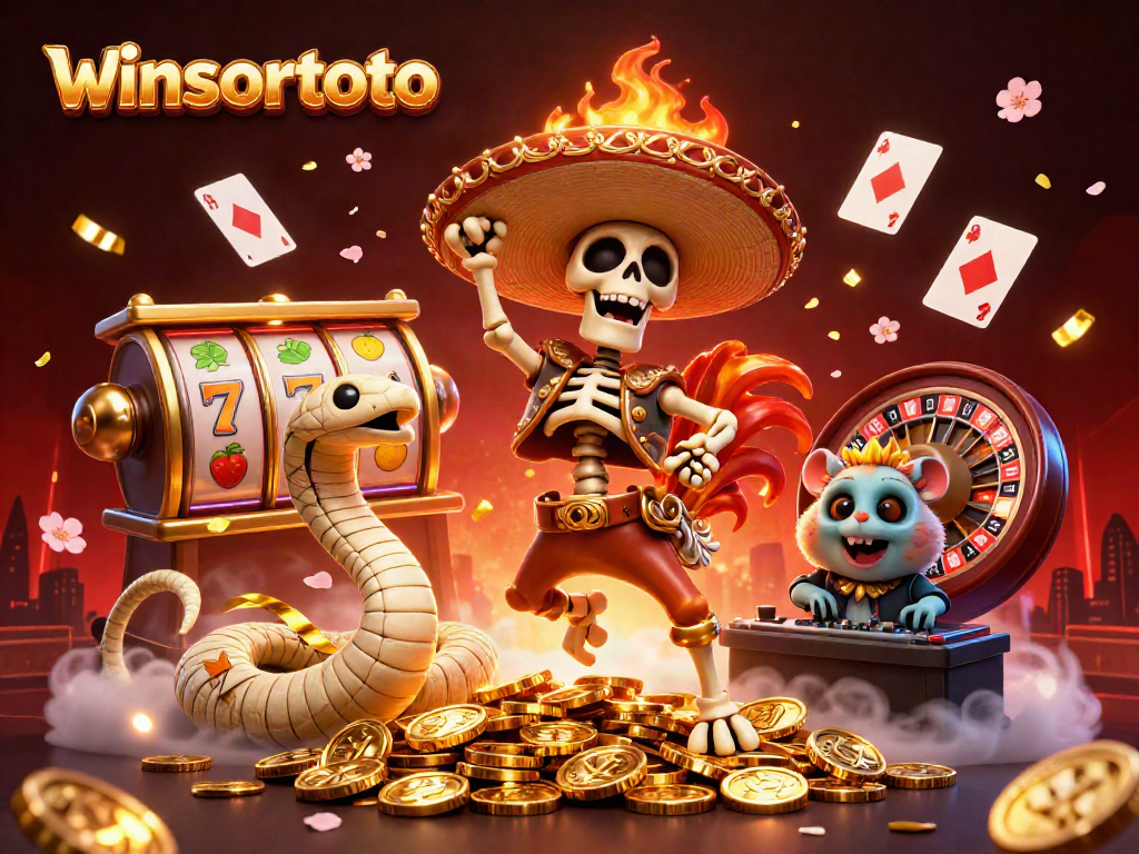Menang dengan winsortoto dan nikmati kemenangan spektakuler dalam ilustrasi kasino yang penuh warna.