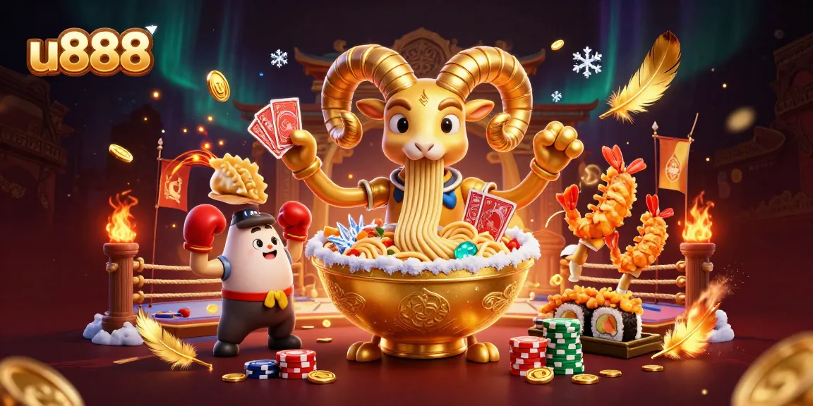 u888 features vibrant 3D casino characters dealing cards in a dynamic betting scene