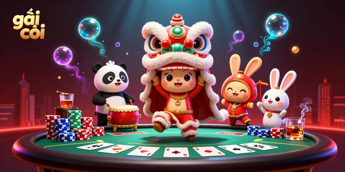 Engage with thrilling poker action in dazzling 3D with gái gọi as vibrant characters celebrate wins.