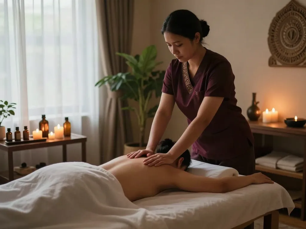 Experience 경기광주출장마사지 in a serene therapy studio with calming ambiance.