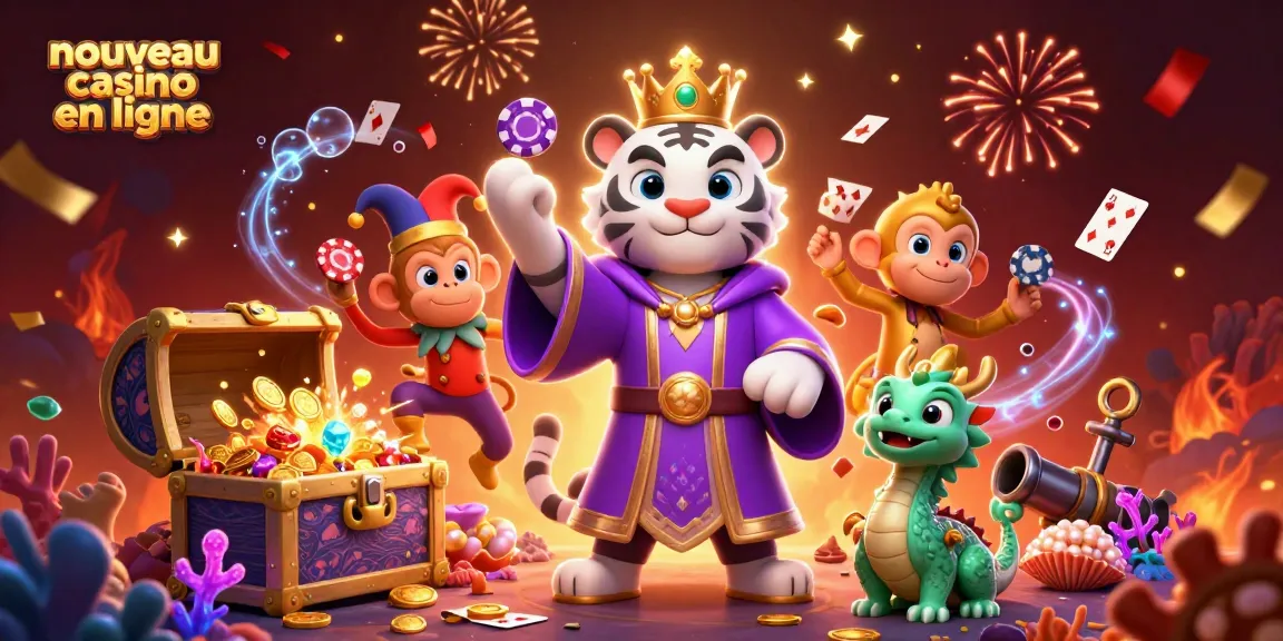 Découvrez un nouveau casino en ligne avec une expérience immersive visuelle animée, captivant les joueurs.