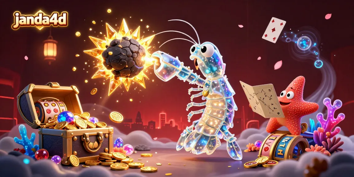 Permainan jackpot janda4d dengan samurai udang mantis dan peta konstelasi, memikat pemain togel.