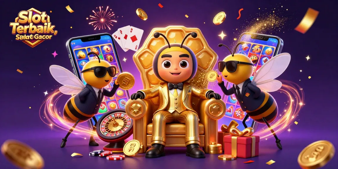 Experience the thrill of Slot Terbaik, Slot Gacor Terpercaya with a playful twist in this vibrant illustration.
