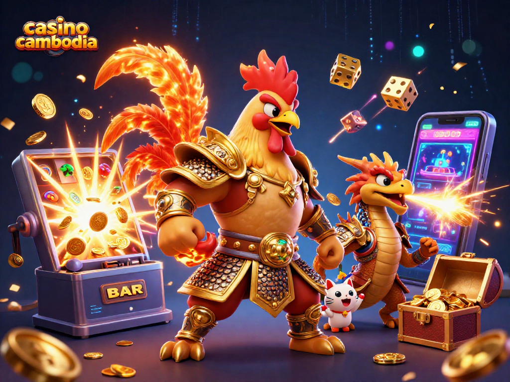 Experience the excitement of casino cambodia with vibrant 3D characters and dynamic gaming elements.