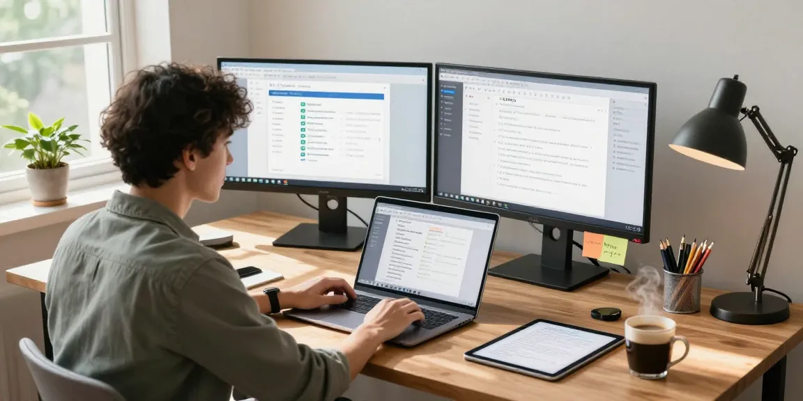 WPS Download happening on a laptop in a bright workspace, showcasing productivity tools and organization.