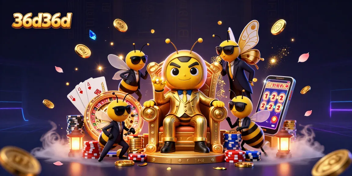 Experience thrilling action in 36d36d's vibrant casino scene with golden coins and spinning roulette.