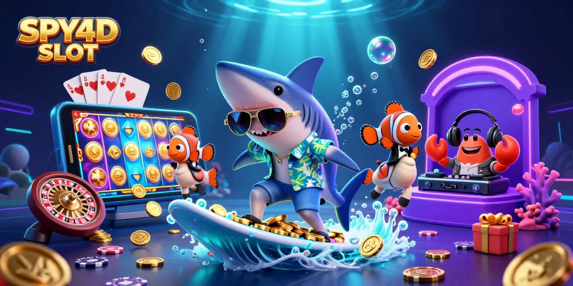 SPY4D SLOT memikat pemain dengan ilustrasi 3D aksi di bawah laut dengan karakter menarik.