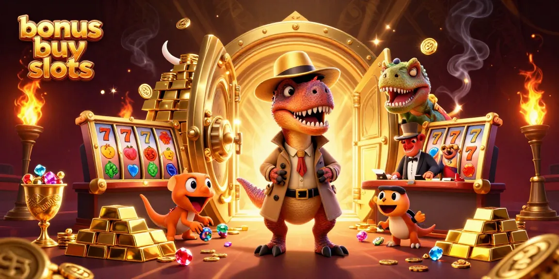 Experience thrilling moments with bonus buy slots in an exciting casino scene.