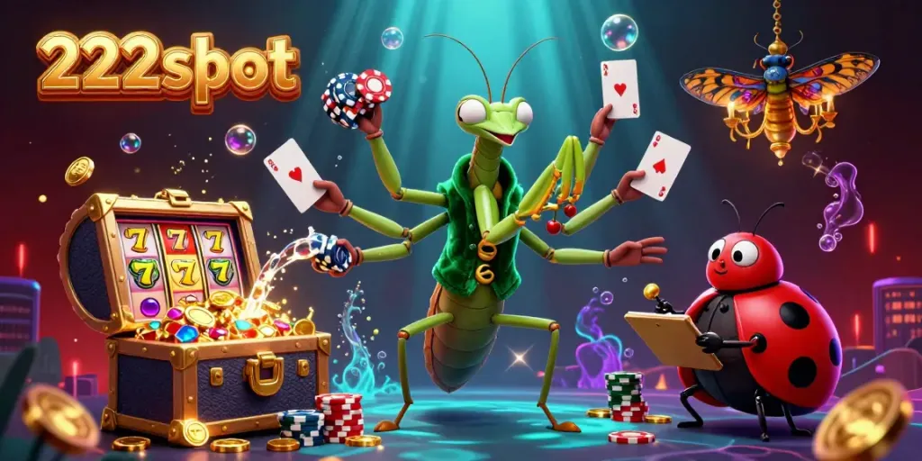 Slot 222slot mengundang keberuntungan dengan karakter kasino yang seru dan visual menarik.