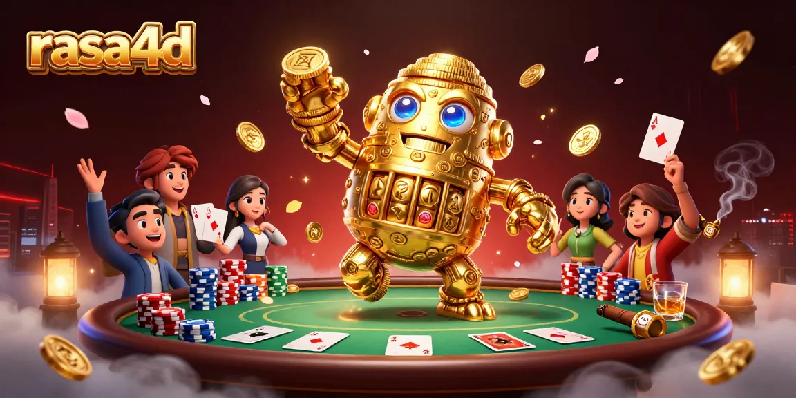Rasa4d menawarkan pengalaman judi seru dengan golem emas dan simbol slot.