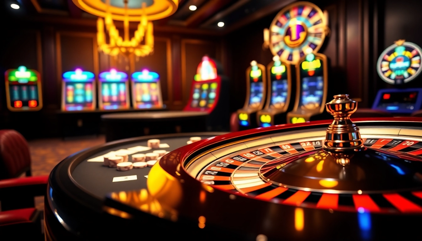 Experience the thrill of online gaming with link thabet, showcasing vibrant poker and slot activities.