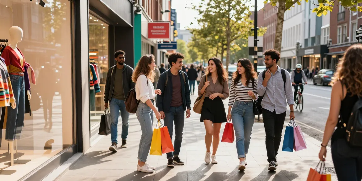 Shoppers exploring stylish items at https://forumup.org/shop/search.php?ca_id=&addr1=&addr2=&addr3=&schKeyword in a vibrant urban setting.