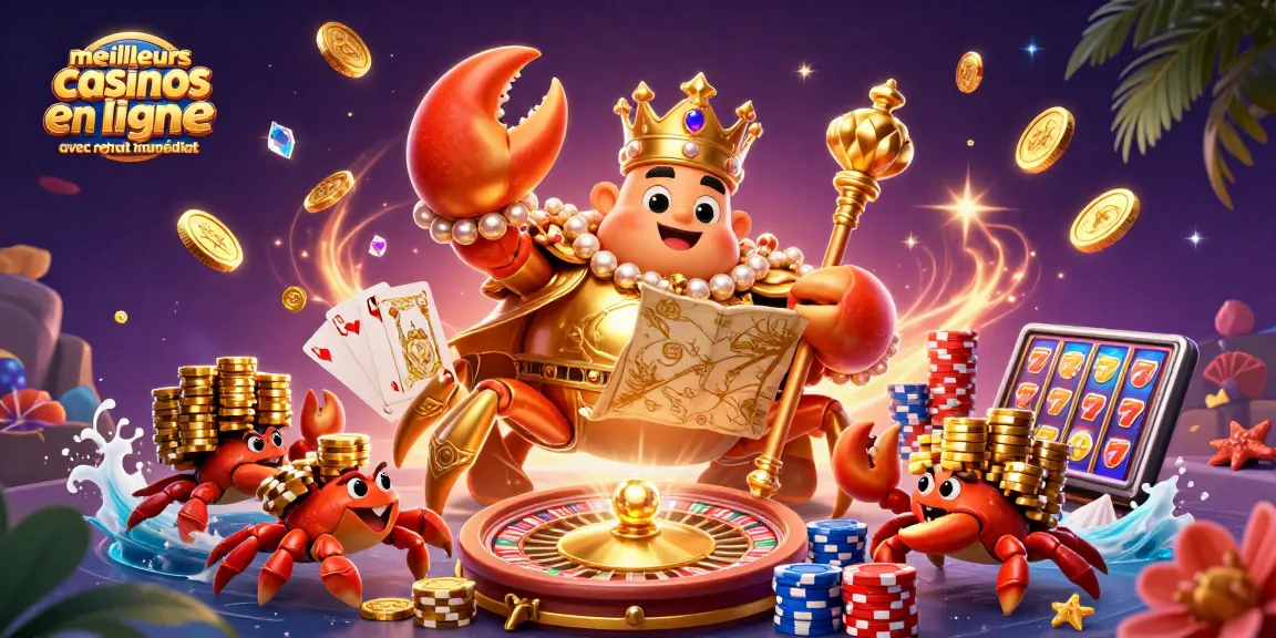 Découvrez les meilleurs casinos en ligne avec retrait immédiat dans cette illustration dynamique de jeu.